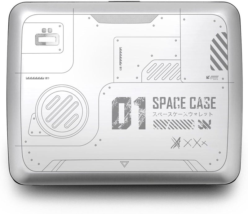 ÖGON -DESIGNS- Aluminum wallet, Large capacity with metal lock, RFID Protection against fraud and demagnetization, Smart Case OSLO Large model - Image 1